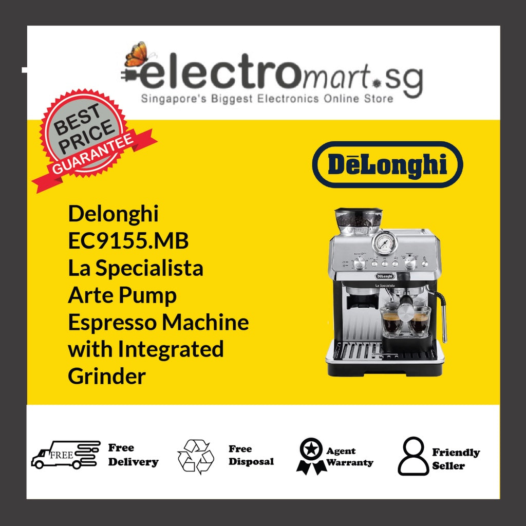Delonghi EC9155.MB La Specialista  Arte Pump  Espresso Machine  with Integrated  Grinder