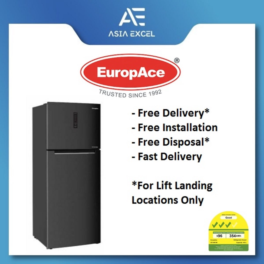 Europace ER 5461W 500L 2-Door Frost Free Top Freezer Fridge
