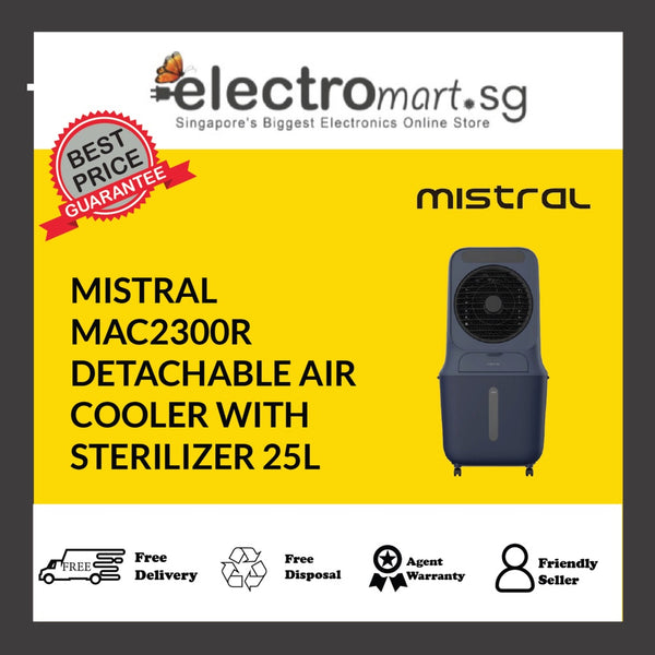 MISTRAL MAC2300R DETACHABLE AIR  COOLER WITH  STERILIZER 25L