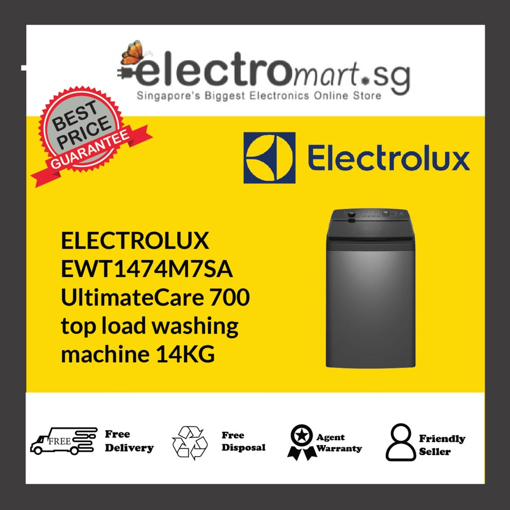 ELECTROLUX EWT1474M7SA UltimateCare 700 Top Load Washing Machine 14KG