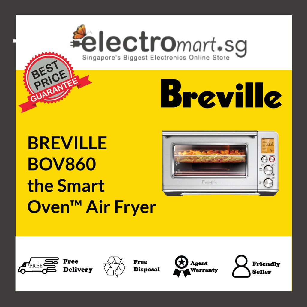 Breville Smart Oven Air Fryer BOV860BSS Forno Friggitrice Ad Aria Acciaio Spazzolato 11 Funzioni Element IQ