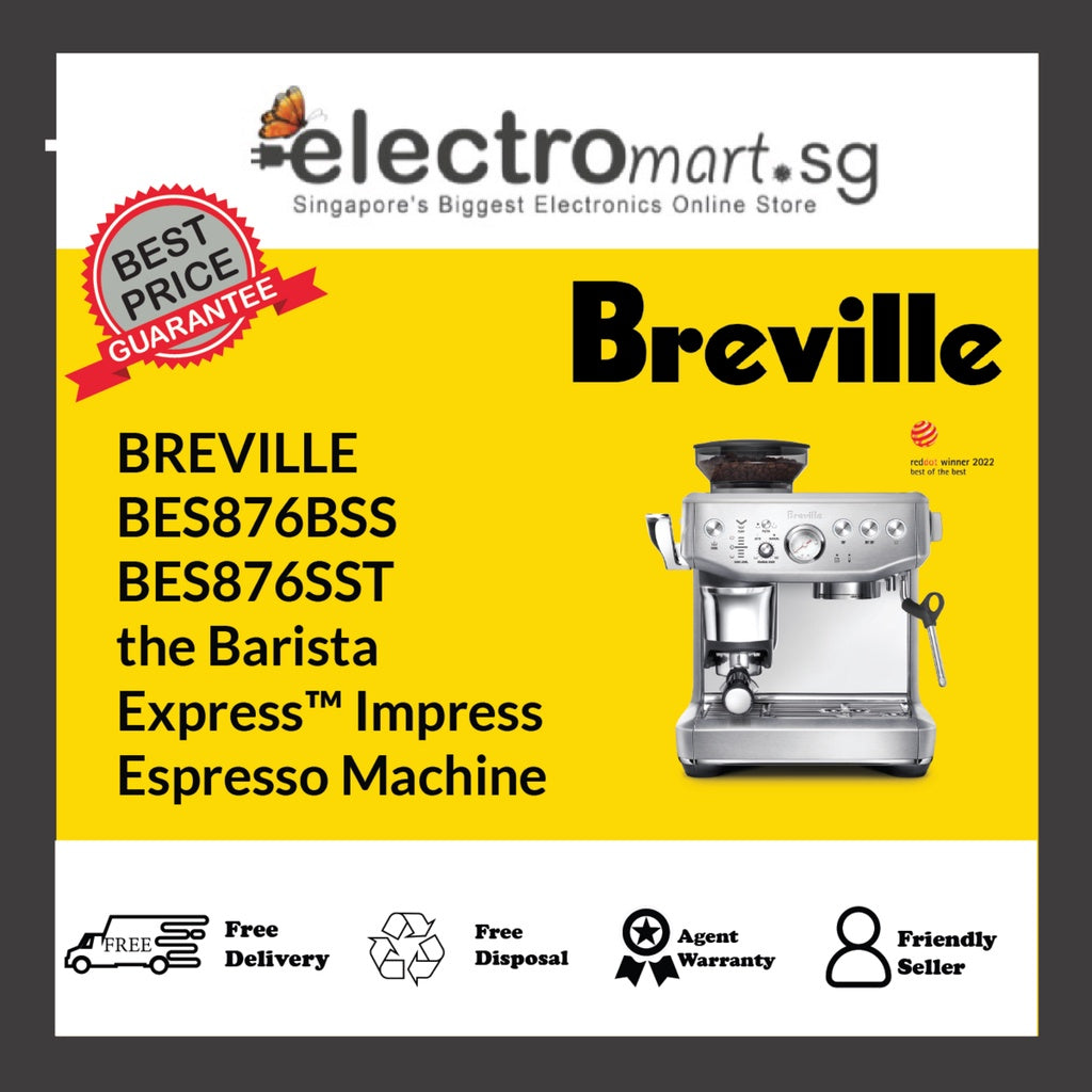 BREVILLE BES876BSS / BES876SST the Barista Express™ Impress Espresso Machine