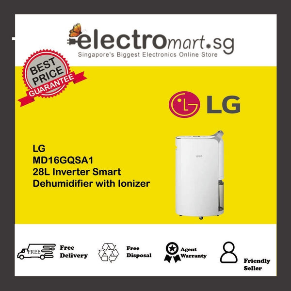 LG 28L Inverter Smart Dehumidifier with Ionizer MD16GQSA1