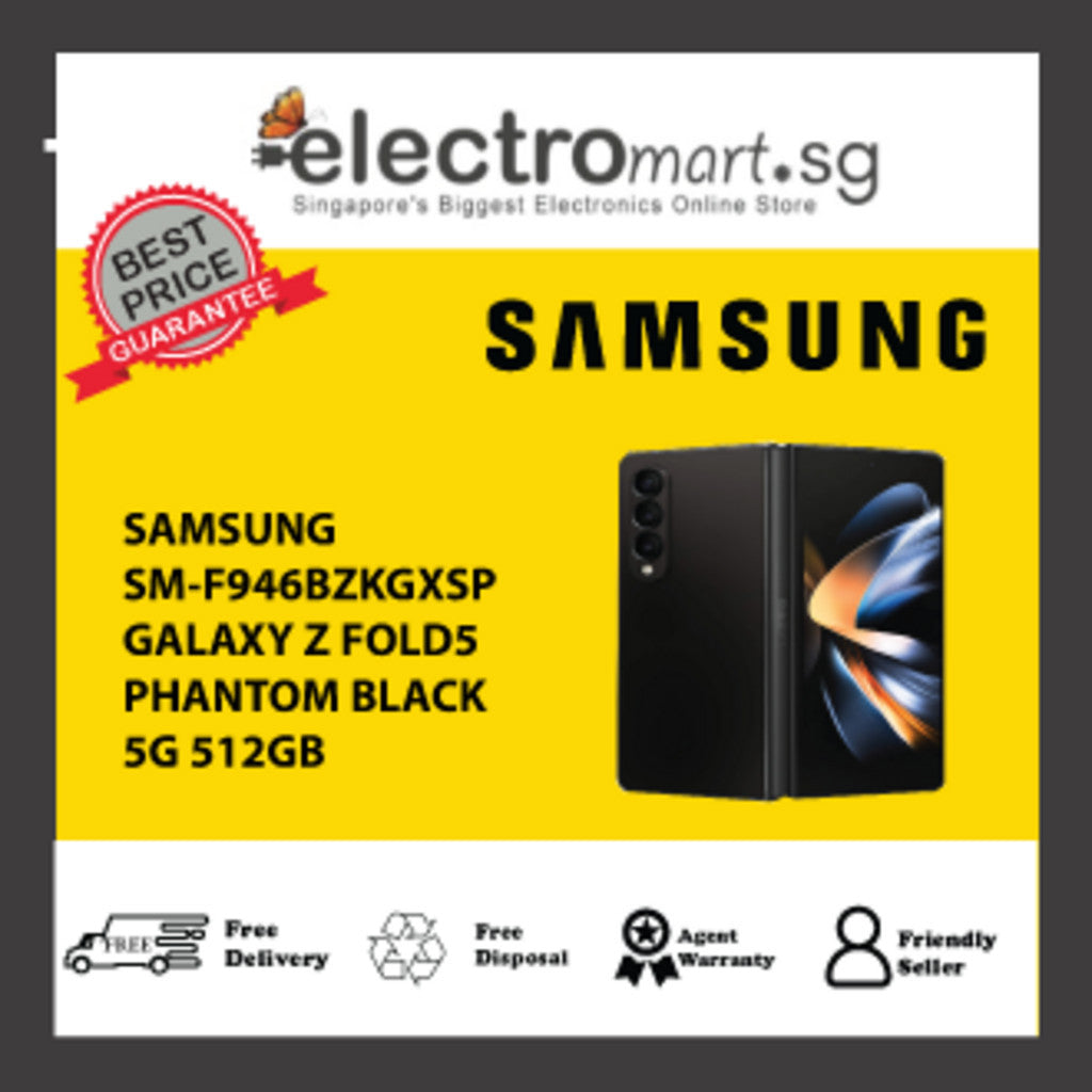 SAMSUNG SM-F946BZKGXSP 512GB GALAXY Z FOLD5 5G 7.6 INCH PHANTOM BLACK