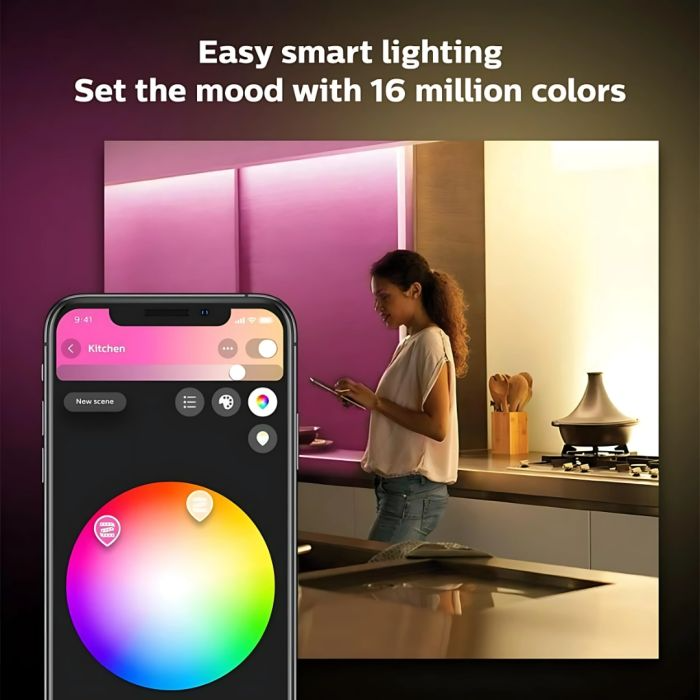 PHILIPS Xamento Hue Recessed black 1x4.2W