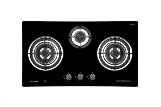 BRANDT TG9905BBP/BBL 3 Burners Gas Hob 80cm