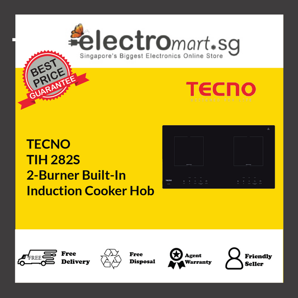 TECNO TIH 282S 2-Burner Built-In  Induction Cooker Hob