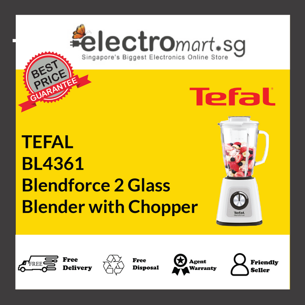 TEFAL BL4361 Blendforce 2 Glass  Blender with Chopper