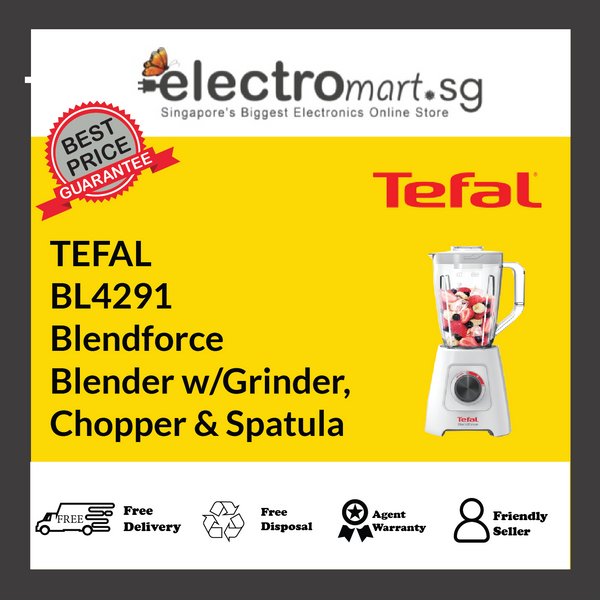 TEFAL BL4291 Blendforce  Blender w/Grinder,  Chopper & Spatula