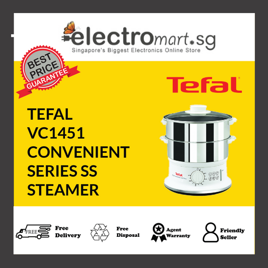 TEFAL VC1451 CONVENIENT  SERIES SS  STEAMER