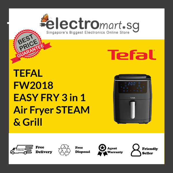 TEFAL FW2018 EASY FRY 3 in 1  Air Fryer STEAM  & Grill