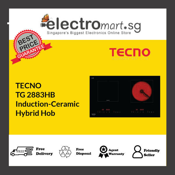TECNO TG 2883HB Induction-Ceramic  Hybrid Hob
