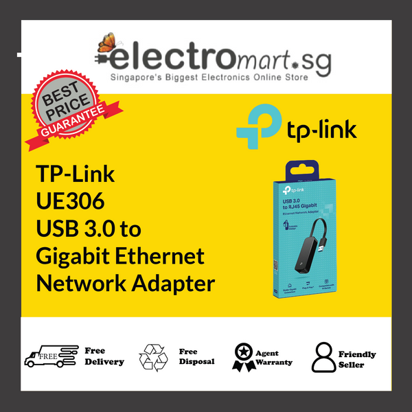 TP-Link UE306 USB 3.0 to  Gigabit Ethernet  Network Adapter