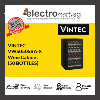 Vintec VWS050SBA-X 50 bottle single zone cellaring