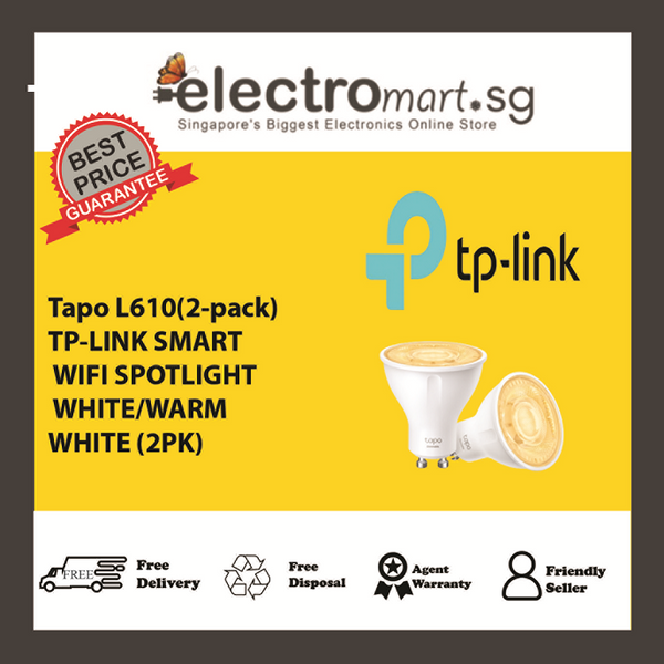 TP-LINK SMART WIFI SPOTLIGHT WHITE/WARM WHITE (2PK)