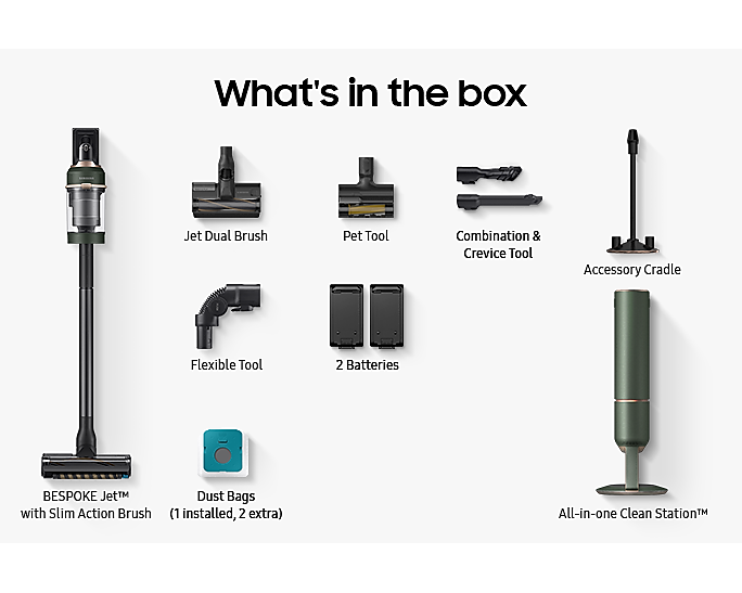 SAMSUNG VS20A95943N/SP BESPOKE JET COMPLETE EXTRA VACUUM STICK