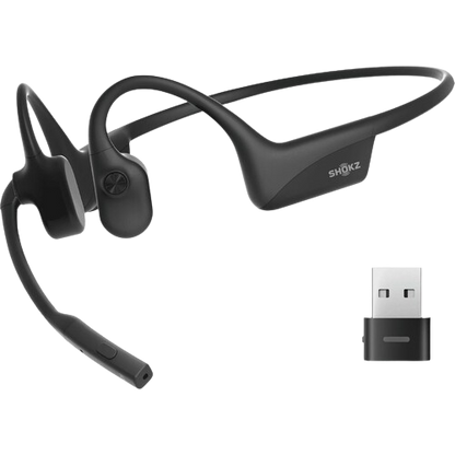 SHOKZ C110-AC-BK Conduction  Wireless Open-Ear Headset with USB-C Dongle