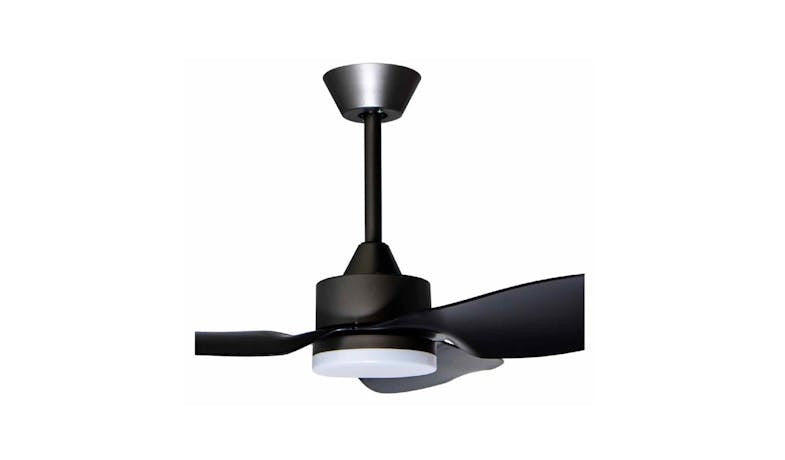 Mistral Space36-BK/BK Space36 3 Blades Ceiling Fan - Black/Black, 36"