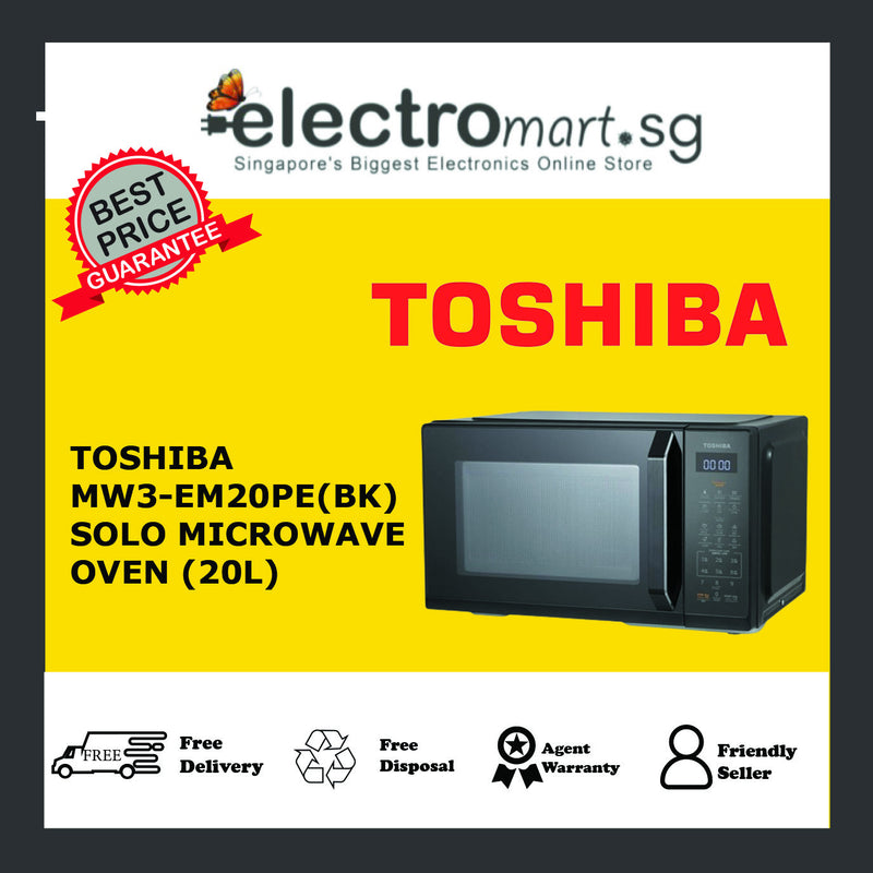 TOSHIBA MW3-EM20PE(BK) SOLO MICROWAVE OVEN (20L)