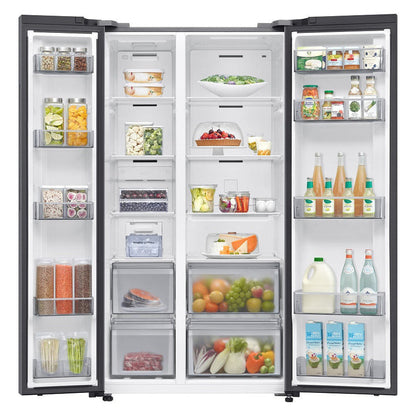 SAMSUNG RS70F65Q3TSS SIDE-BY-SIDE FRIDGE 655L
