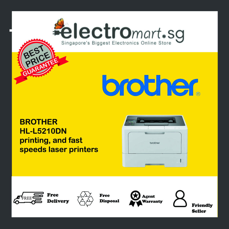 BROTHER  HL-L5210DN printing, and fast  speeds laser printers