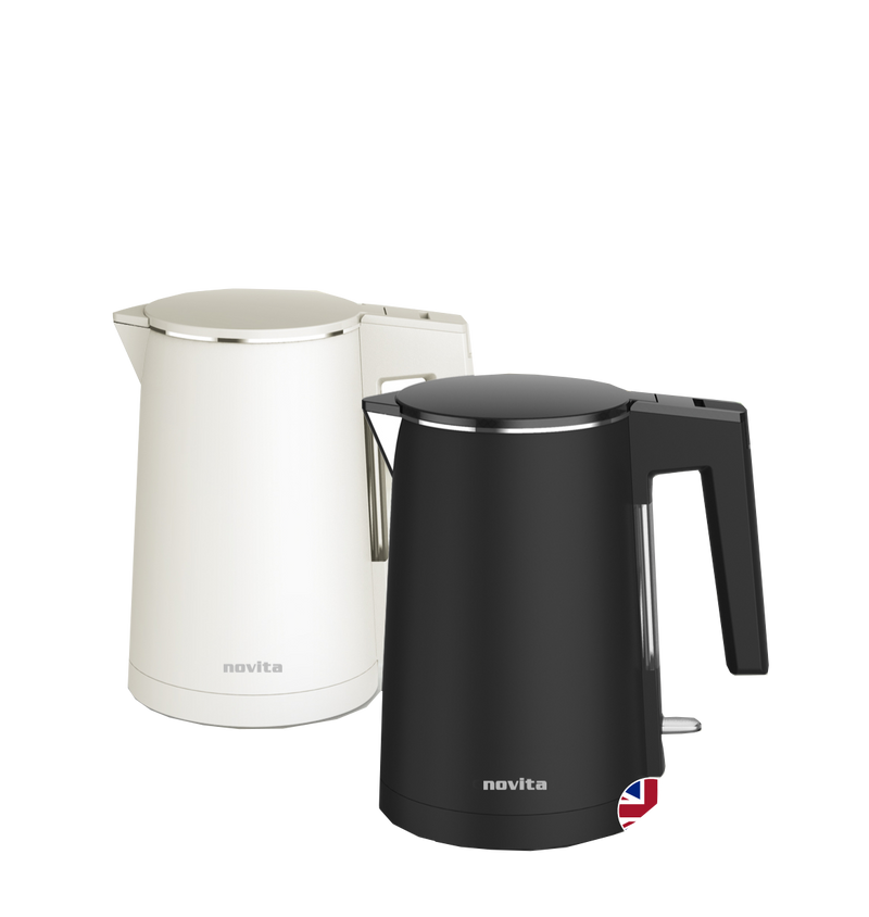 NOVITA NK3 Water Kettle , White/BLACK