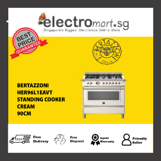 BERTAZZONI HER96L1EAVT 90CM 6-BURNER STANDING COOKER WITH ELECTRI OVEN HERITAGE SERIES HER96L1EAVT