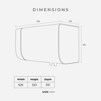KDK RG20AHM1 Storage Water Heater with Long Lasting Durability Tank (20L)