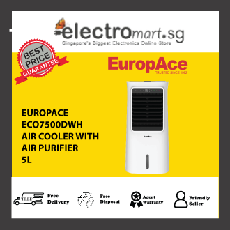 EUROPACE ECO7500DWH 5L AIR COOLER WITH AIR PURIFIER