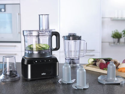 BRAUN FP3132BK PureEase Food Processor - Black