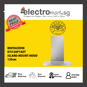 Bertazzoni KTI120P1AXT - 120cm Stainless Steel Island Hood