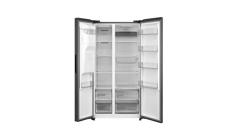 MIDEA MDRS761MYC45SG SIDE-BY-SIDE FRIDGE WITH DISPENSER,  574L, DARK GREY