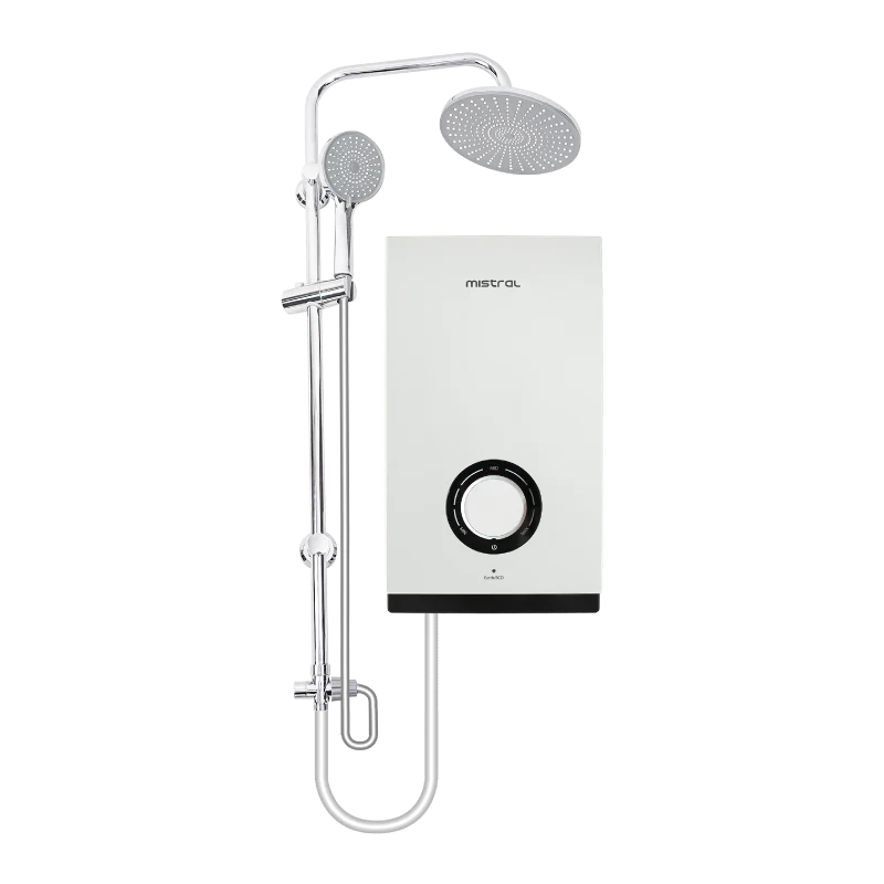 Mistral MSH103-WH | Instant Water Heater with Rain Shower and Hand Shower