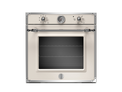 Bertazzoni F609HEREKTAX 76L Built-In Electric Single Oven - Ivory / Chrome