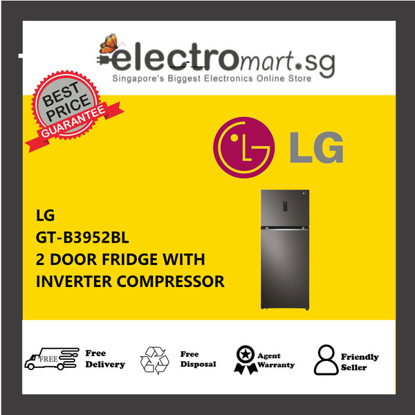 LG GT-B3952BL 2 DOOR FRIDGE WITH INVERTER COMPRESSOR