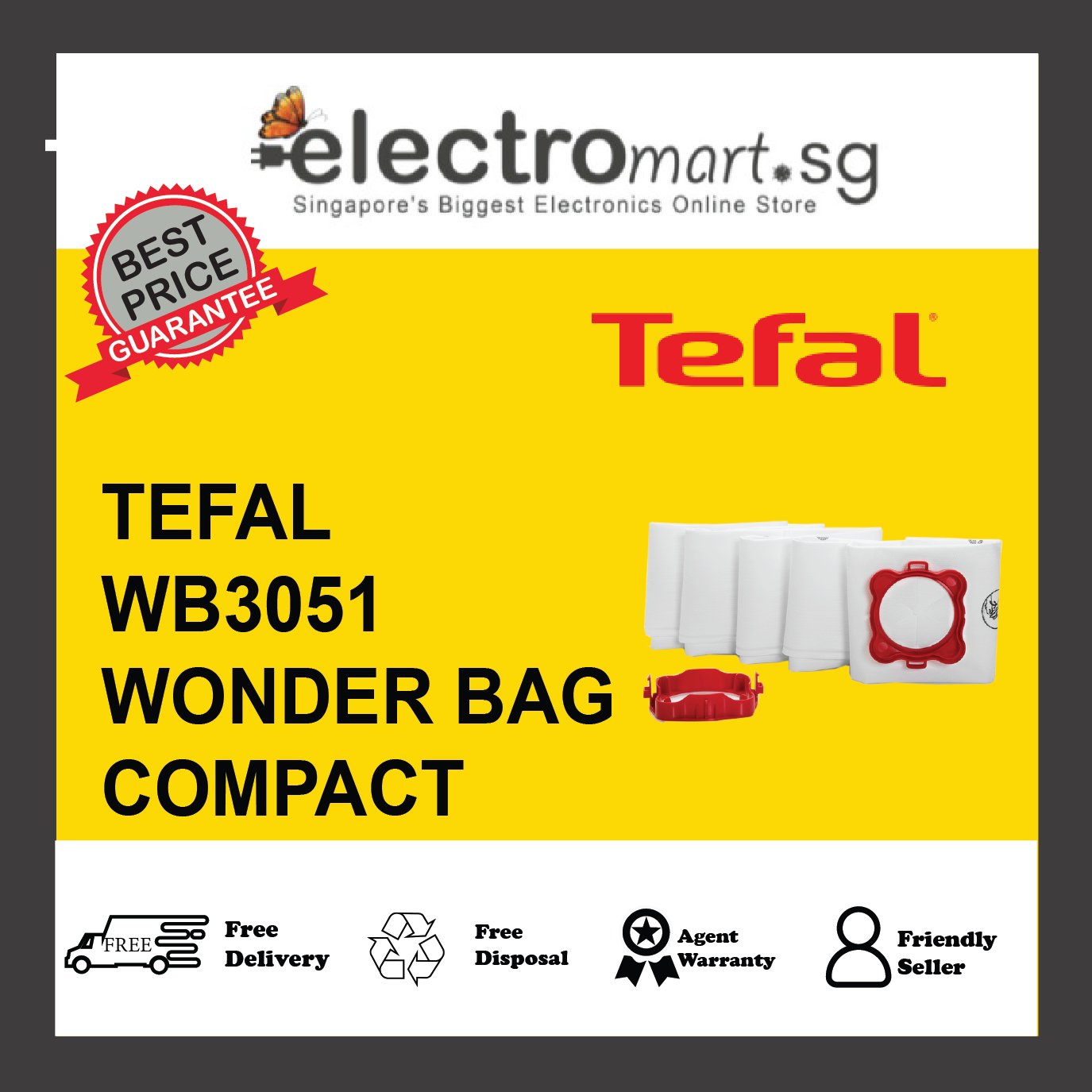 TEFAL WB3051 Wonderbag Compact,White