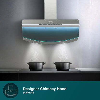 EUROPACE ECH9198E Designer Chimney Hood 90cm