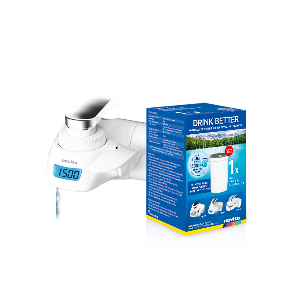 NOVITA NP 190 Faucet Water Purifier & Filter Pack