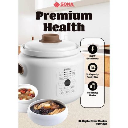 SONA SSC 1062 Digital Stew Cooker 3L