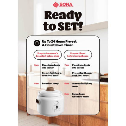 SONA SSC 1062 Digital Stew Cooker 3L