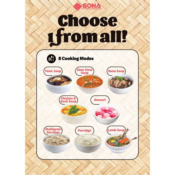 SONA SSC 1062 Digital Stew Cooker 3L