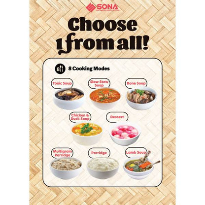 SONA SSC 1062 Digital Stew Cooker 3L