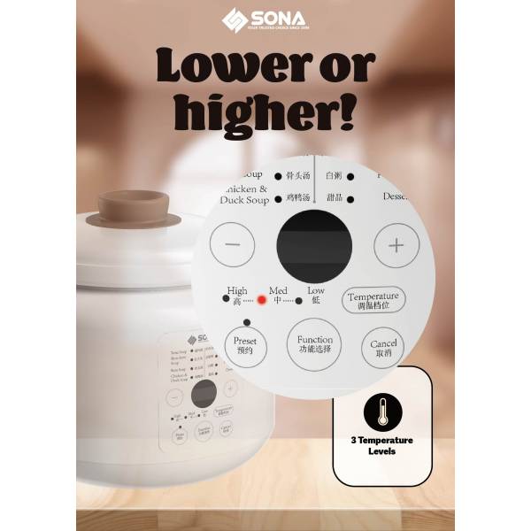 SONA SSC 1062 Digital Stew Cooker 3L