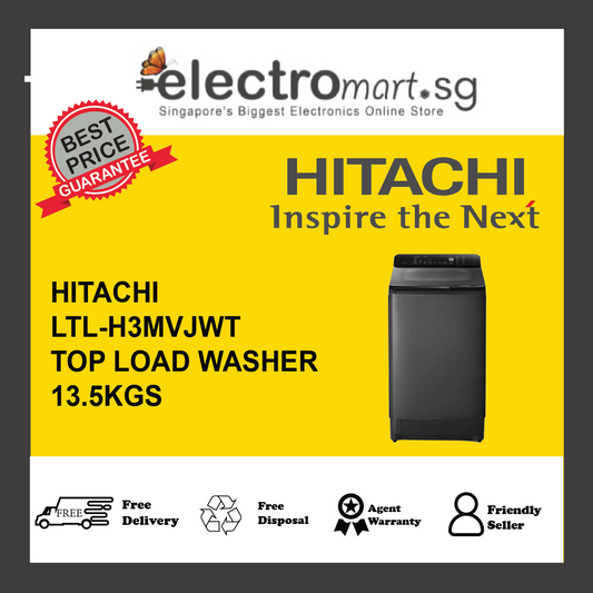 HITACHI LTL-H3MVJWT TOP LOAD WASHER, 13.5KGS