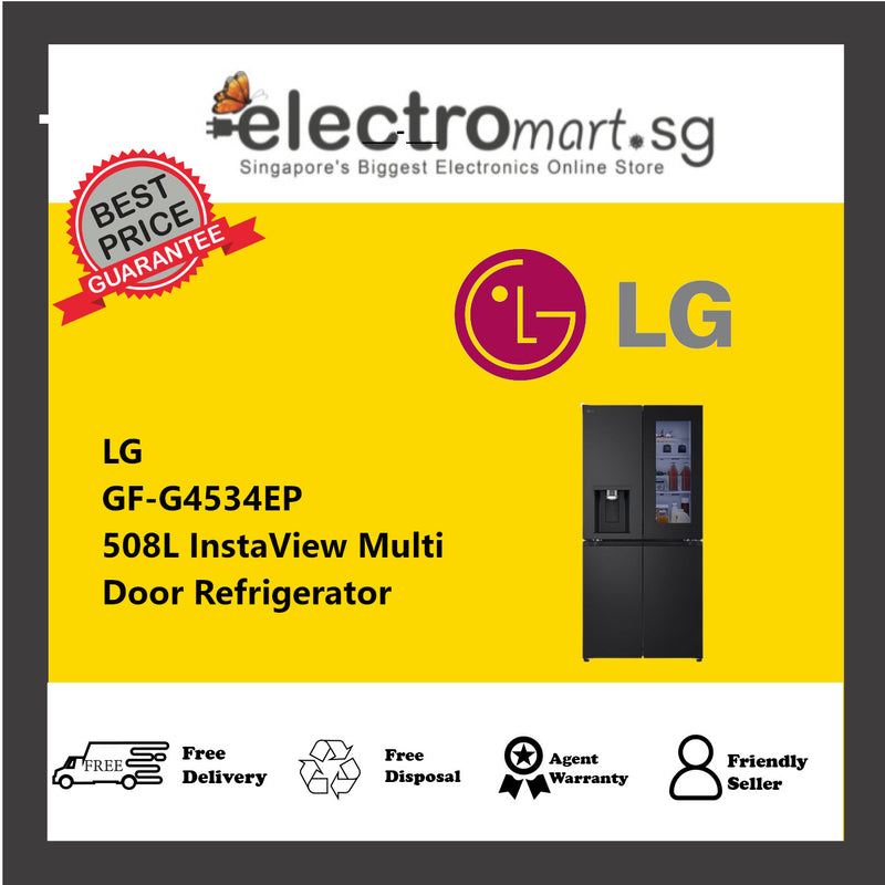 LG GF-G4534EP 508L InstaView Multi Door Refrigerator