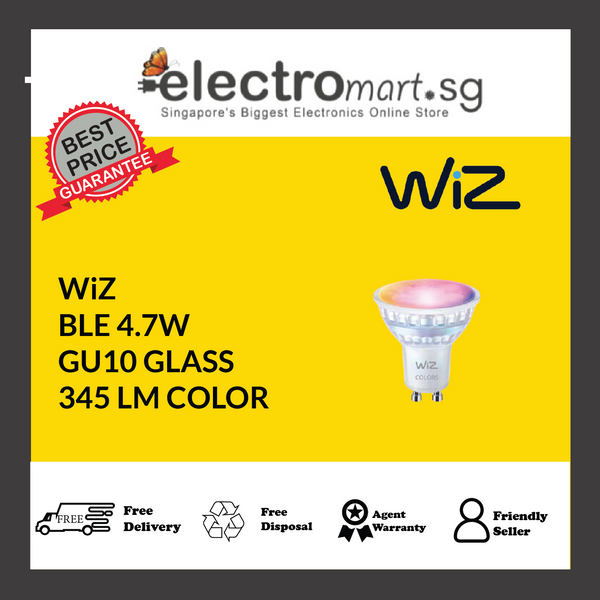 WiZ BLE 4.7W GU10 GLASS BULB 345 LM COLOR