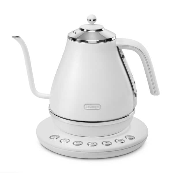 Delonghi KBOE2030.W Icona Café 1L  Gooseneck Kettle  White