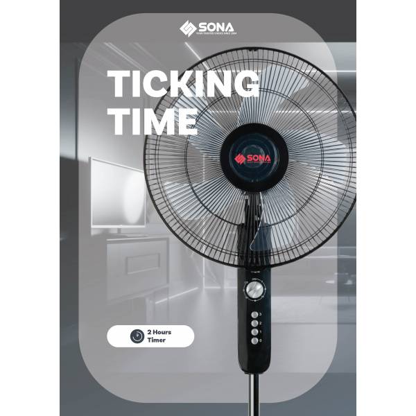 SONA SFS 1157 REMOTE STAND  FAN 16”