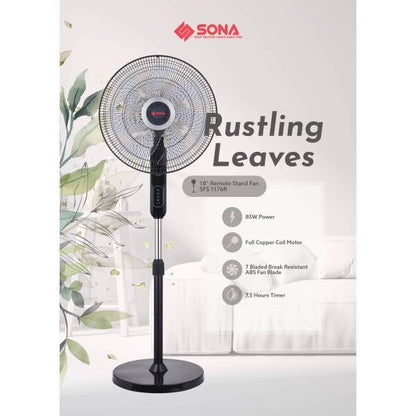 SONA SFS 1176R Remote Stand Fan 18”
