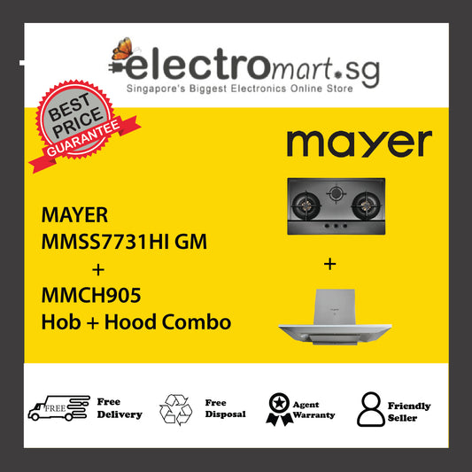 Mayer MMSS7731HI GM  + MMCH905  Hob + Hood Combo